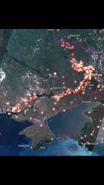 В NASA показали фото линии фронта в Украине из космоса: все охвачено пожарами смотреть онлайн