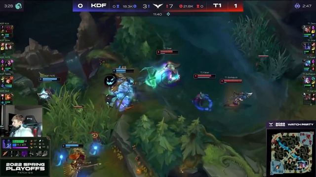 LS  T1 IS ABSOLUTELY UNSTOPPABLE   T1 vs KDF