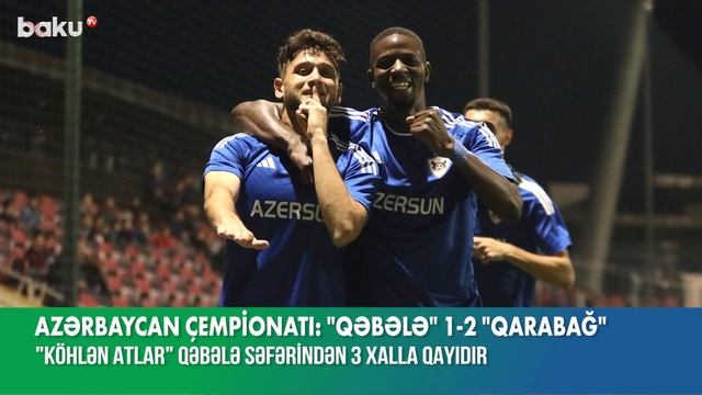 “Qəbələ” - “Qarabağ” matçında 3 qol, 2 qırmızı vərəqə смотреть онлайн