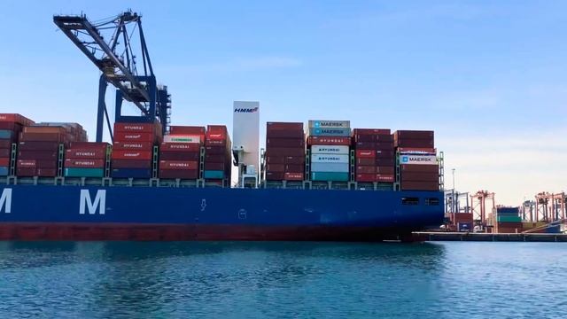 Container ship in port .325 meters. #ship #containership
