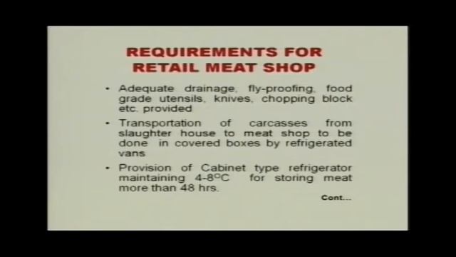Safety and Quality Requirements for Meat and Meat Products