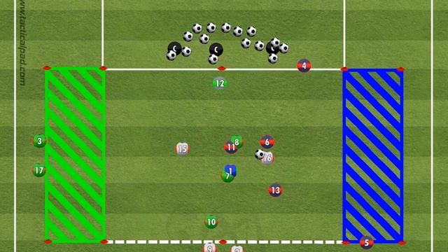 Игровое упражнение 4 на 4+2 (Взятие зоны) смотреть онлайн