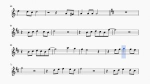 Берега, берега. В.Засухин - Ю.Рыбчинский. Ноты для альт саксофона