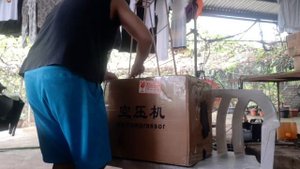 unboxing tuxing TXEDM041 dual cylinder air compressor for pcp.