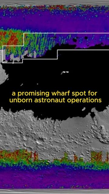 NASA's Map of Water lce on Mars. #shorts смотреть онлайн