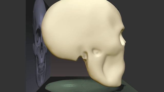My First Crack @ ZBrush! - 'Basic Skull Model' - (Eric Parsons)