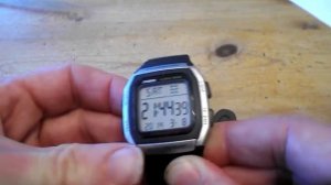 Casio W96H 3239 change from 24 hr to 12 hr to 24 hr mode