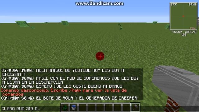COMO HACER UN CREEPER AZUL EN MINECRAFT 1.7.10 CON EL MOD SUPER EROES