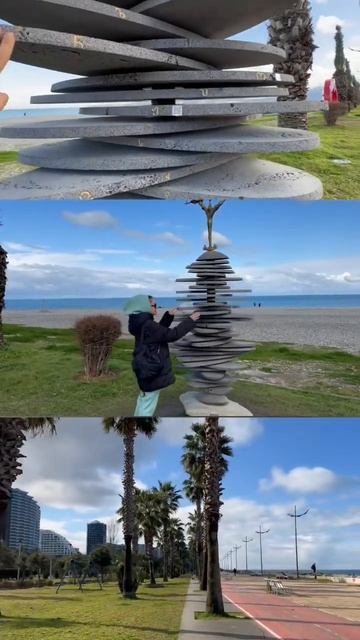 Набережная Батуми. Вчера еще было солнце сегодня дождь со снегом