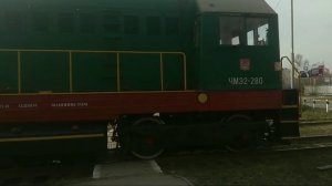 Маневровые работы тепловоза ( ЧМЭ2 0280 ) в городе Железнодорожном