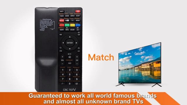 CRC707V Universal Remote Control for All TV смотреть онлайн