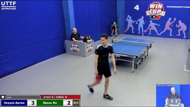 21:00 Зозуля Артем 0-3 Кроль Ян стол 4 Юг-3 16.05.21 смотреть онлайн