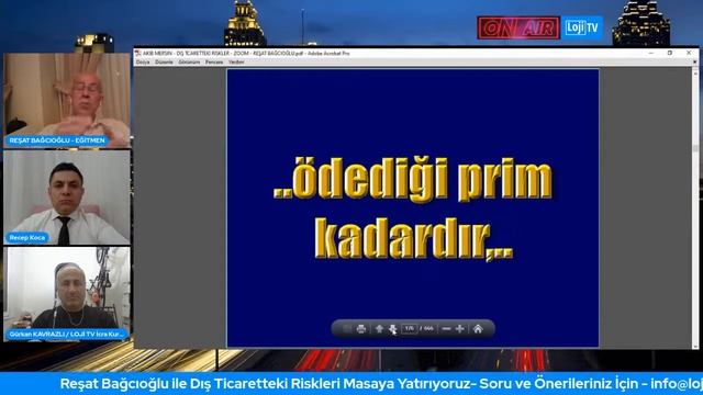 Reşat Bağcıoğlu ile Dış Ticaretteki Riskler 2.Faz смотреть онлайн