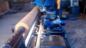 Работа оцилиндровочного станка Ц-350