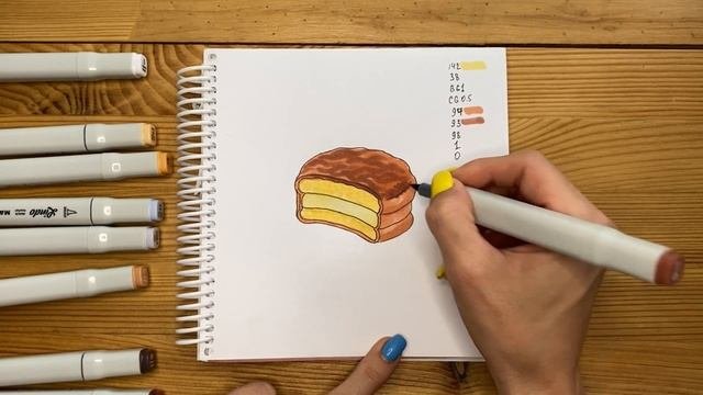 Рисунок скетч маркерами 