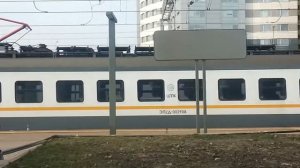 ЭД4М-0479 ФИЗТЕХ.ЭЛЕКТРИЧКА и ЭП2Д-0029 ЦППК Перекраска Наше Подмосковье На станции Кунцевская