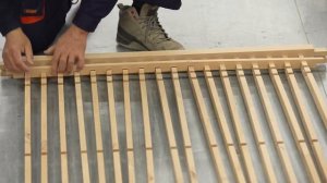 Изготовление деревянной решетчатой перегородки