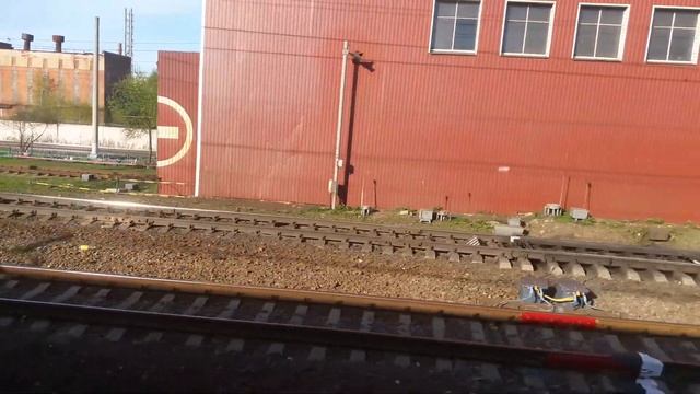 ВИД ИЗ ОКНА ТАМБУРА ЭЛЕКТРИЧКИ ОТ МОСКОВСКОГО ВОКЗАЛА ДО СОРТИРОВОЧНОЙ