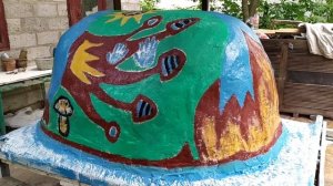 Помпейская печь. Для пиццы, пирогов, любых блюд все своими руками.  Печь на бочке 200 л. Украшаем