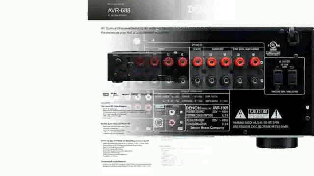 Denon AVR-688 Specs, Features смотреть онлайн