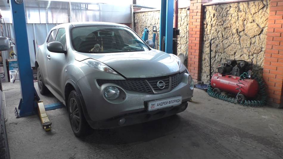 Перебои в работе двигателя ошибки P0171 и P0300 на Nissan JUKE 1,6 Ниссан Жук 2011 года 1часть