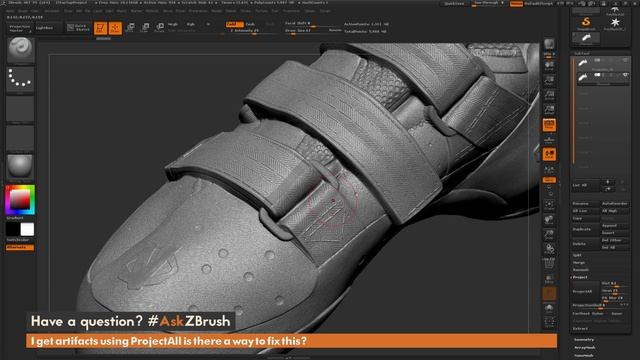 #AskZBrush: “I get artifacts using ProjectAll is there a way to fix this?”