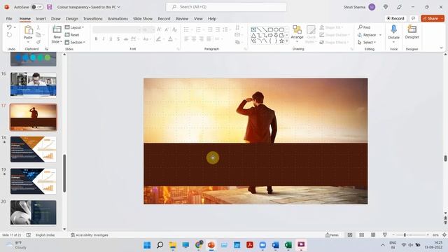 How to use COLOUR TRANSPARENCY to create STUNNING SLIDES in PowerPoint!