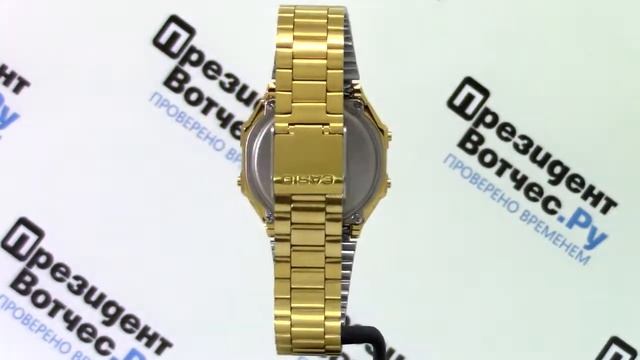 Часы Casio Illuminator A168WEGC-3D - Круговой обзор от PresidentWatches.Ru смотреть онлайн