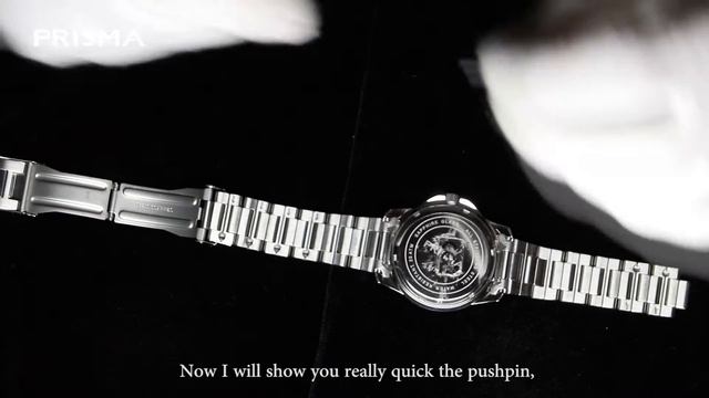 Adjust  resize steel watch strap with big pushpins
