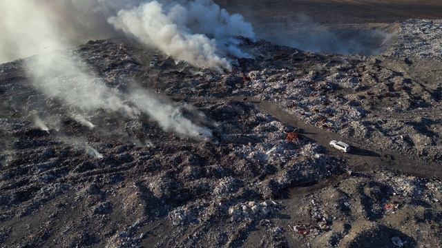 Свалка ТБО - Семей, сьемка с дрона. смотреть онлайн