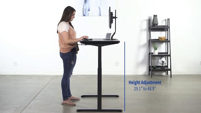 DESK-KIT-MB4B 43" x 24" Manual height adjustable desk by VIVO смотреть онлайн