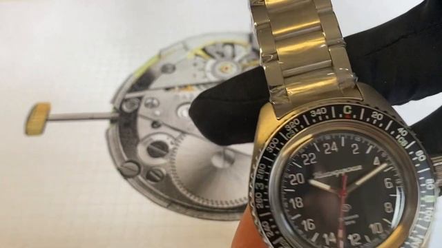 Vostok Komandirskie Automatic 24-hours K65 K656562 at www.Poljot24.de смотреть онлайн