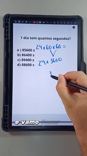 1 DIA TEM QUANTOS SEGUNDOS❓ #matemática смотреть онлайн