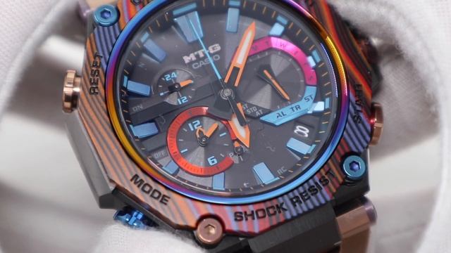 UNBOXING G-SHOCK MT-G CASIO RAINBOW MOUNTAIN MTGB2000XMG1 смотреть онлайн