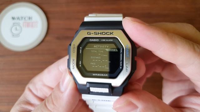 Casio G-Shock, G-Lide Bluetooth Sport Activity Tracking watch GBX-100-7ER, White band, UNBOXING, 4K смотреть онлайн