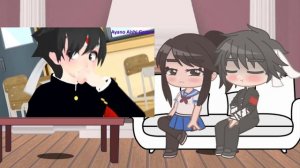 🩸Ayano & Budo react to MMD Black Widow//eng-ro sub//gacha club//yandere simulator//part 15//
