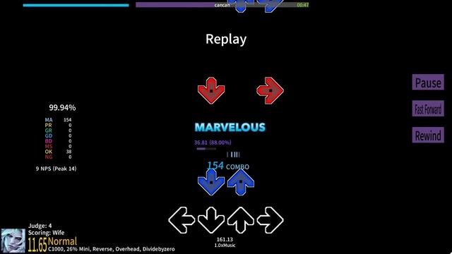 [Etterna] cancan 1.0 AAAA MFC 99.9594% смотреть онлайн