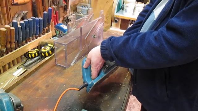 Homemade electric hand plane thicknesser attachment. FNF 02 смотреть онлайн