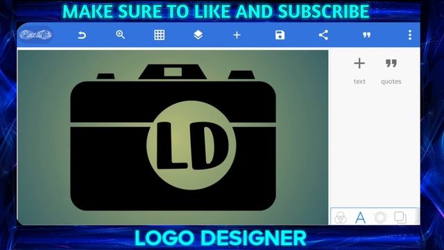 How to make Camera Logo on Pixellab |DIY| LOGO DESIGNER
