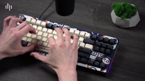 Тайпинг клавиатуры Дарк Проджект x Akko KD5087 [Akko Fairy Switch]