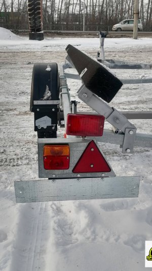 Обзор на лодочный прицеп  Спартак 7,2 метра . Две оси