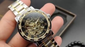 Мужские механические часы Winner Skeleton