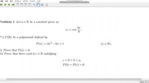 calculation exercise 350 Estimation of cos( 2pi/9 )