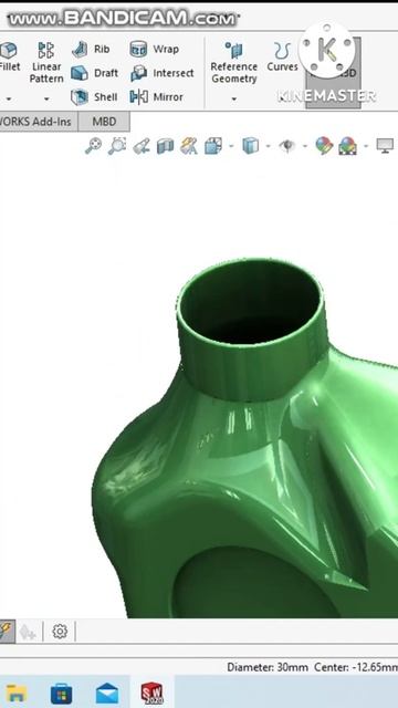 Bottle Thread In Solidworks| #shorts | #solidworks смотреть онлайн