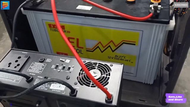 INSTALLATION & CONNECTION OF INVERTER AT HOME  | MICROTEK INVERTER HB1275 | EXIDE  EL150L BATTERY |