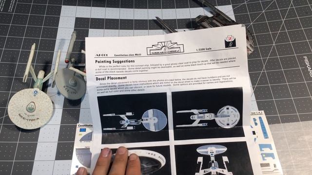 Constitution class MK III 2500 scale from Alternate Paradigms Multi-Verse Models