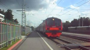 Электропоезд ЭД4М-0305. Прибытие.