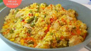 Как Готовить Булгур с Курицей и Овощами | Плов из булгура