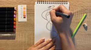 Как нарисовать гимнастку карандашом и скетч маркерами | Рисунок для детей, поэтапно и легко