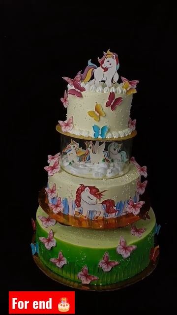 Unicorn birthday cake | Unicorn birthday cake design #cakes #shorts #short #viralshorts #ytshorts смотреть онлайн